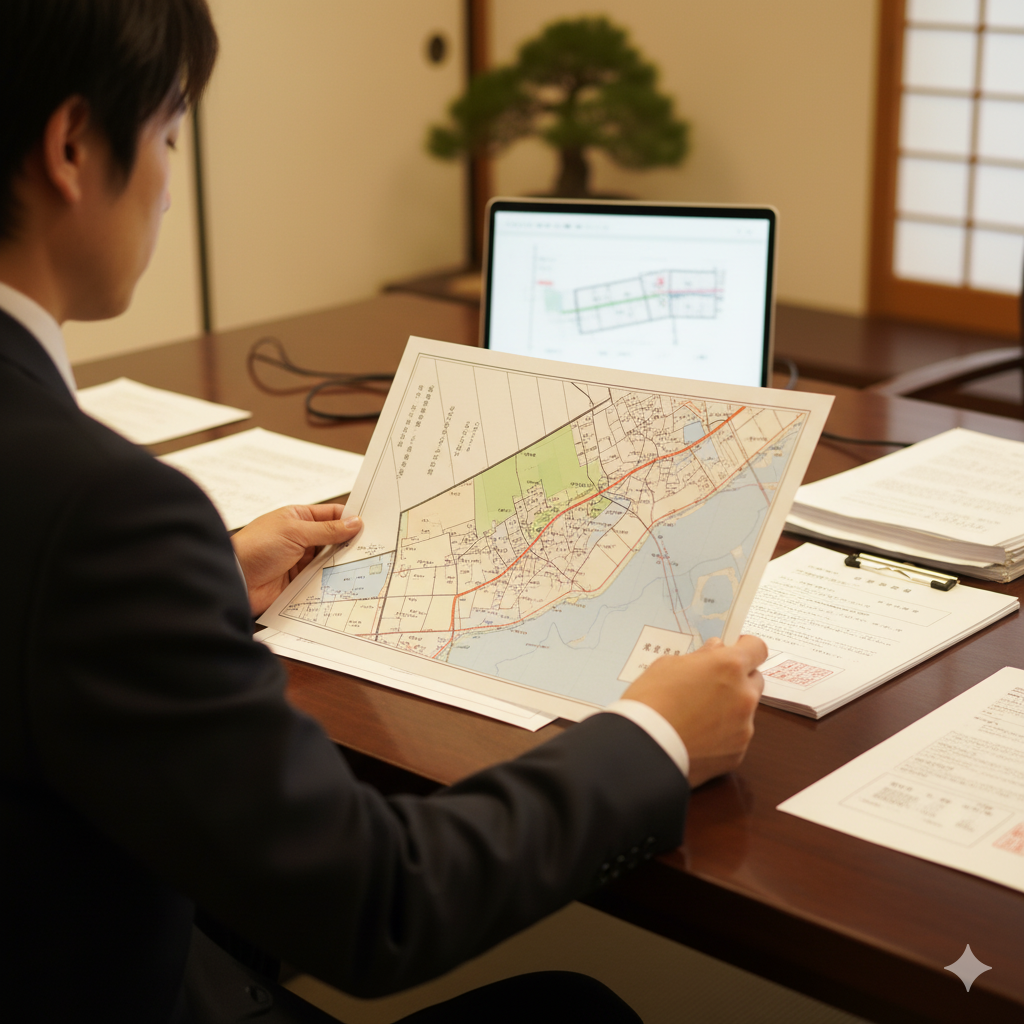 お問い合わせ・土地情報の共有のイメージ