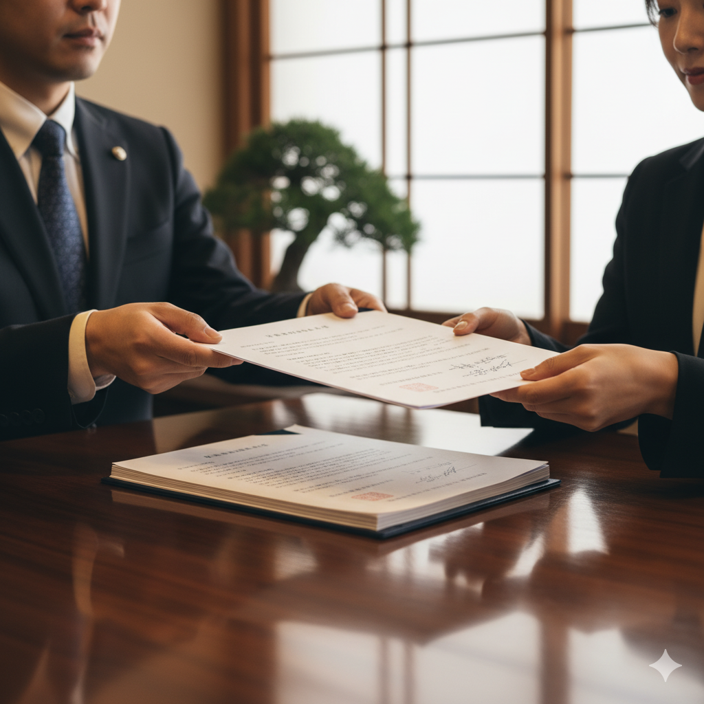 条件調整・契約のイメージ